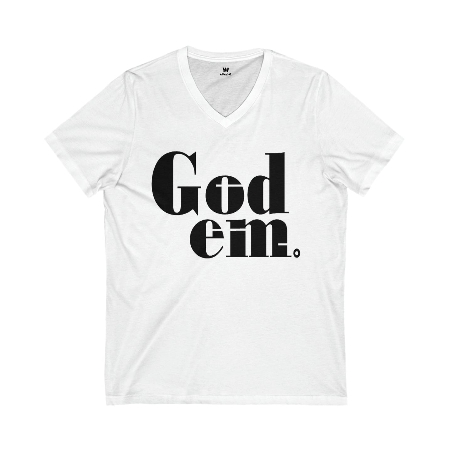 Godem Unisex Jersey Short Sleeve V-Neck Tee