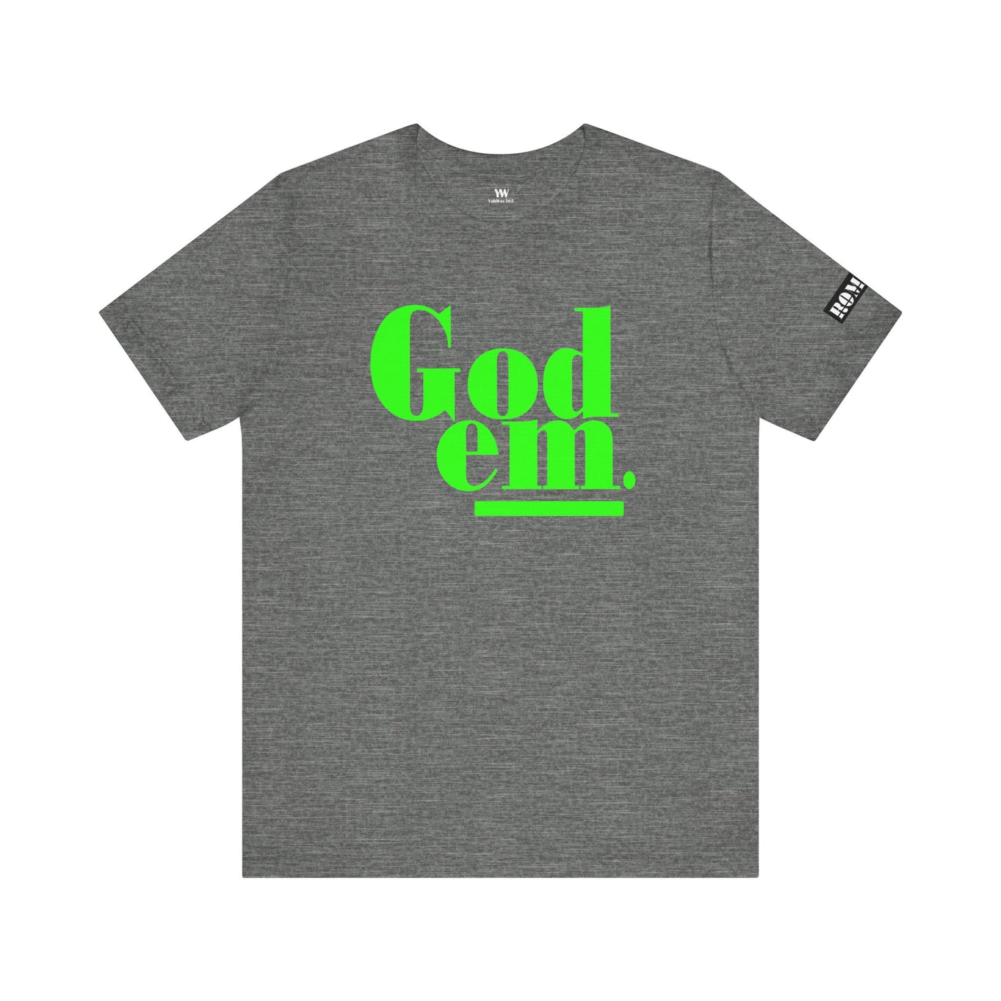 GE2 Godem Unisex Jersey Short Sleeve Tee Neon Green Edition