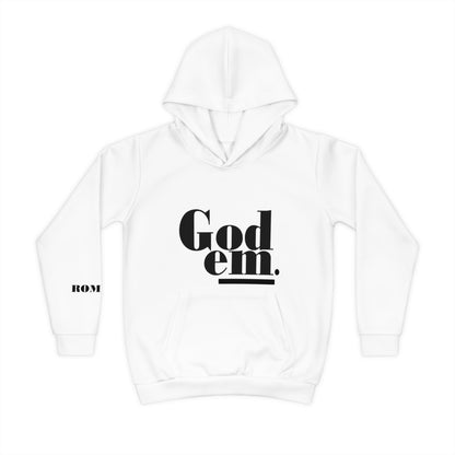 Godem Children's Hoodie (White/Black)