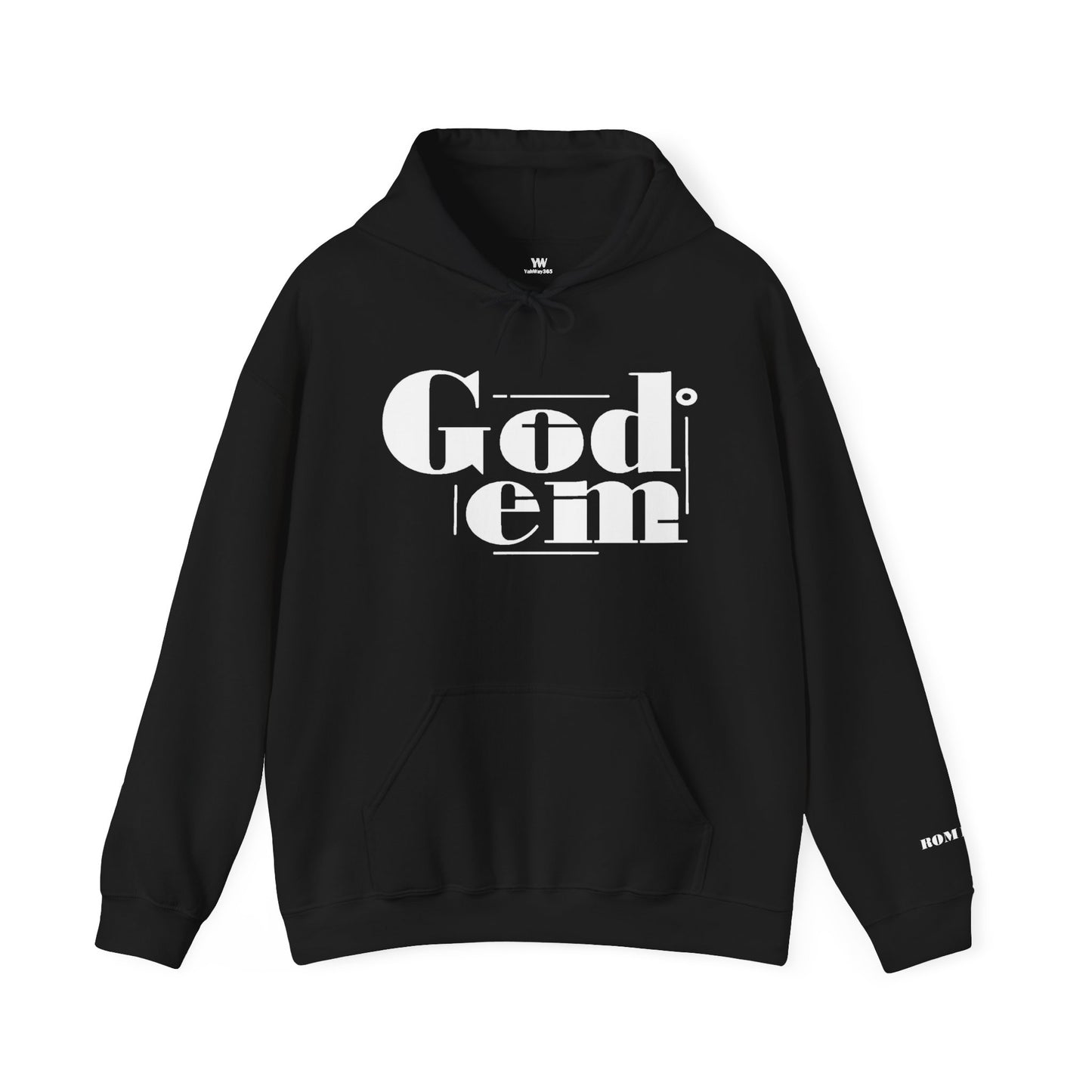 Godem Unisex Heavy Blend™ Hooded Sweatshirt Vintage Black/White