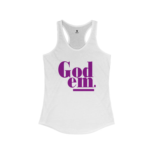 Godem Women's Racerback Tank (Purple)