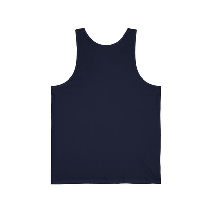 Godem Unisex Jersey Tank (Navy/White)