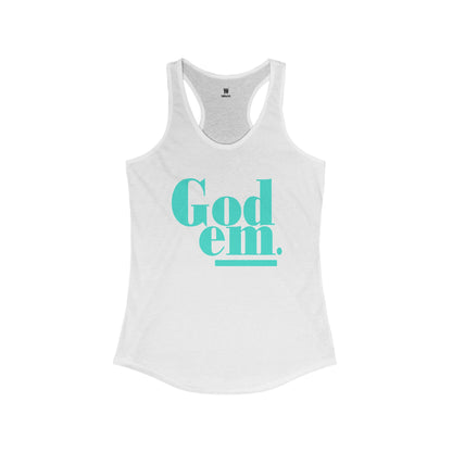 Godem Women's Racerback Tank (Turquoise)