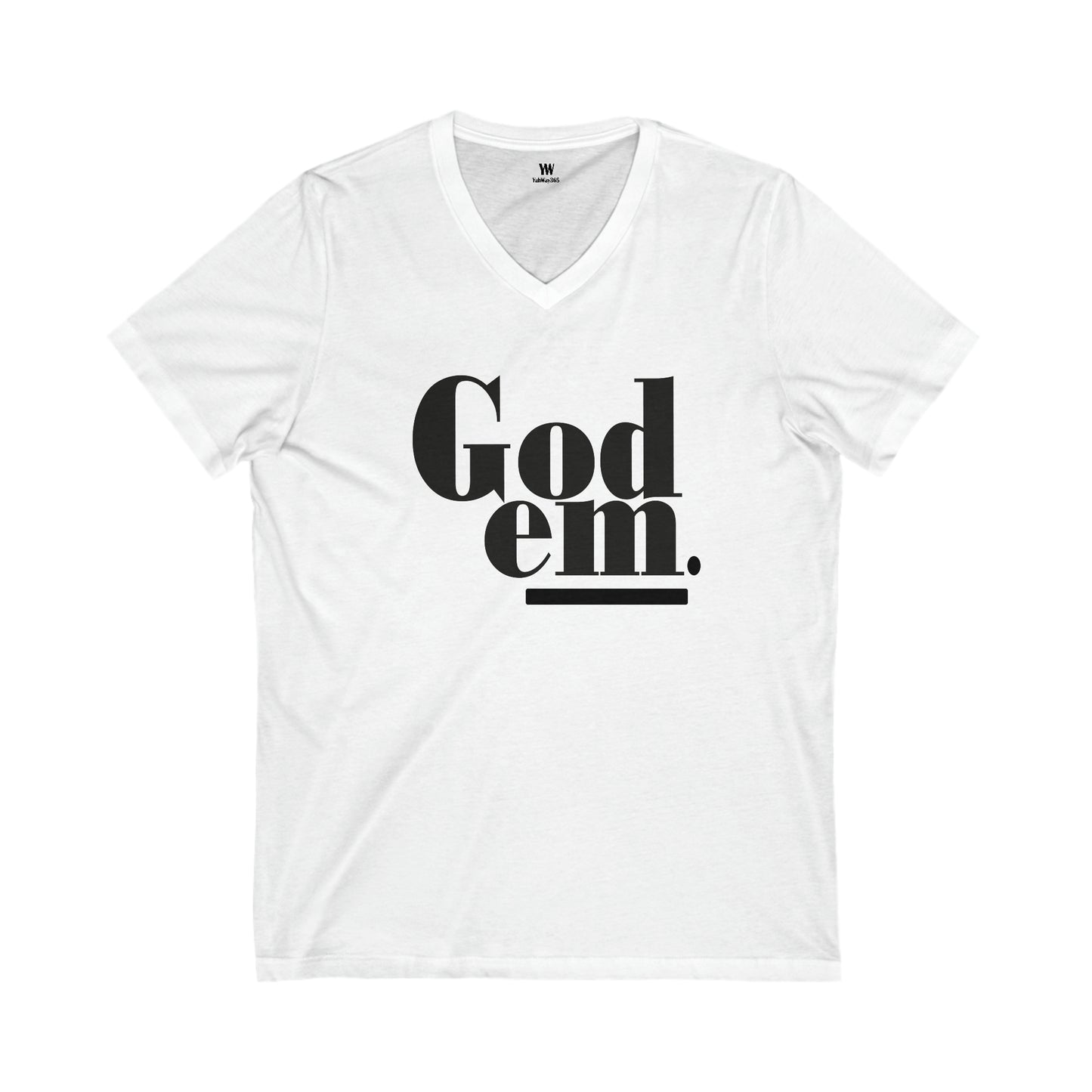 Godem Unisex Jersey Short Sleeve V-Neck Tee