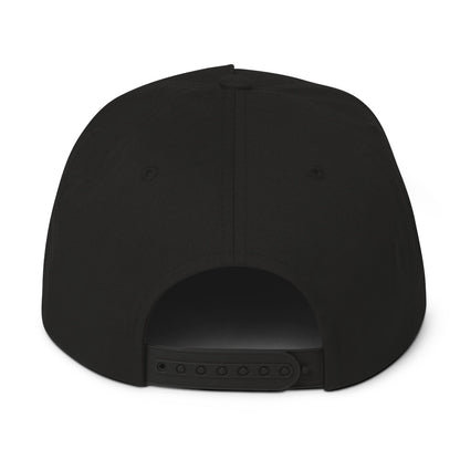 Godem Flat Bill Cap (Black/Green) Flat Embroidery