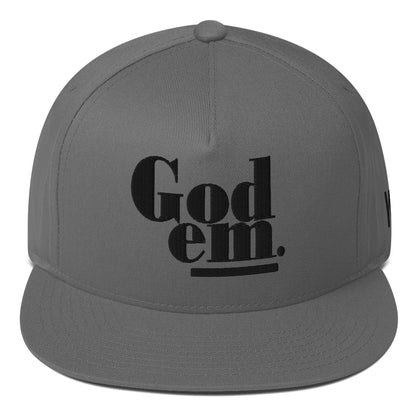 Godem Flat Bill Cap (Grey/Black)