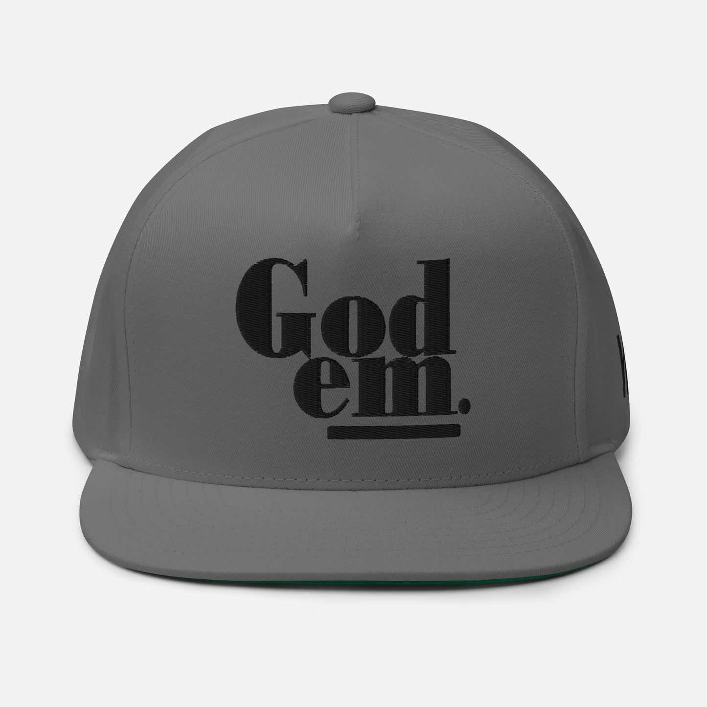 Godem Flat Bill Cap (Grey/Black)