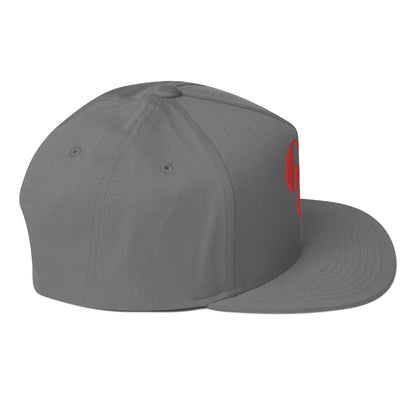 Godem Flat Bill Cap (Grey/Red)