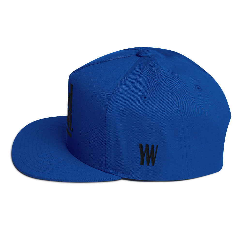 Godem Flat Bill Cap (Royal Blue/Black)