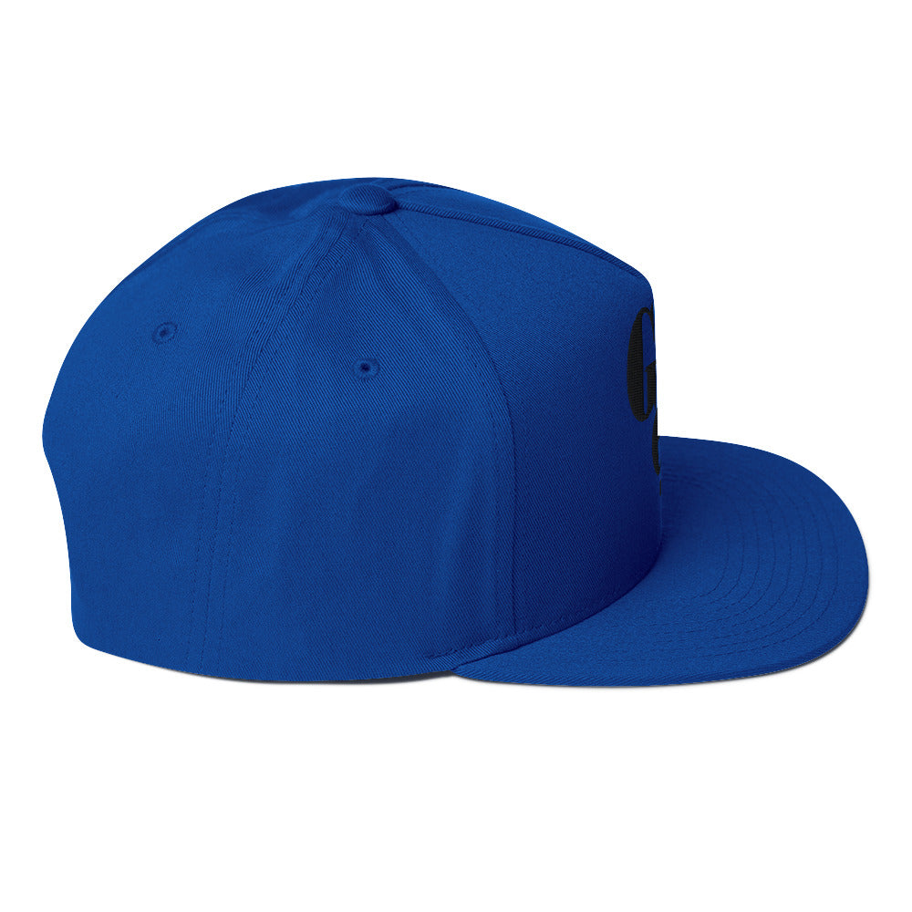 Godem Flat Bill Cap (Royal Blue/Black)